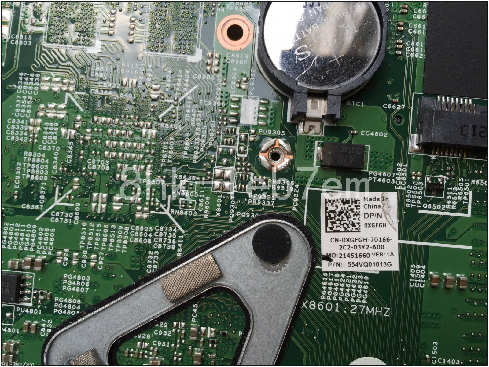 Für Dell XPS 15z 5523 Motherboard i5-3337U FCBGA1023 DDR3 XGFGH